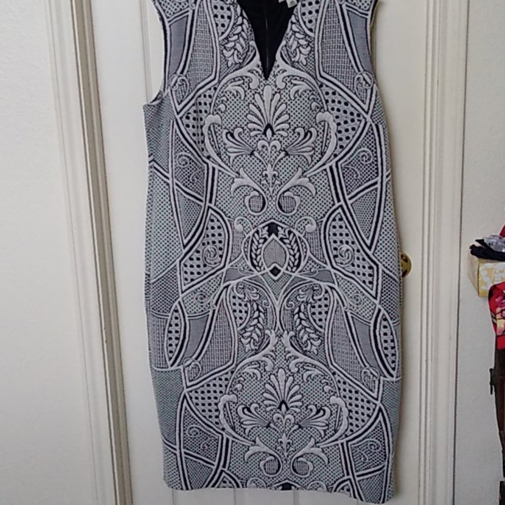 Flattering Navy Design dress